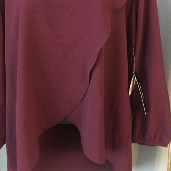 Moa Moa | Day to Night Tan Split Front Blouse - Picture 2 of 7